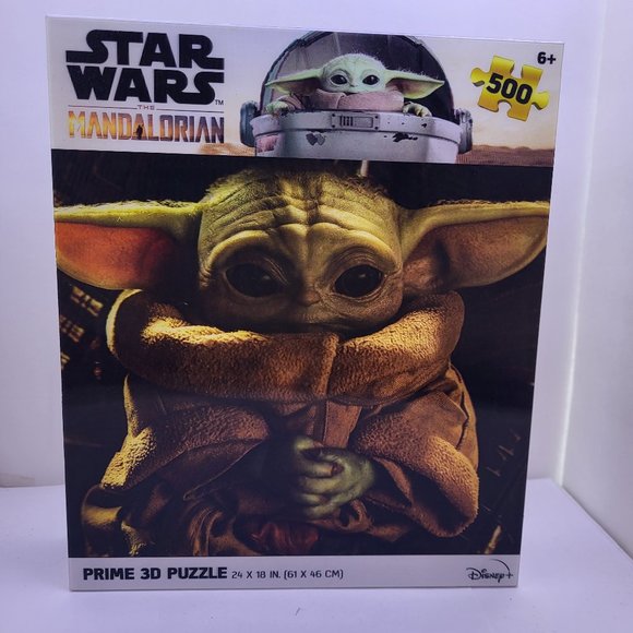 New Prime 3D Disney Star Wars THE‎ MANDALORIAN-THE CHILD, GROGU 500 Piece Puzzle - Picture 1 of 3
